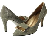 Women&#39;s Silver Metallic Vaneli Shoes Pumps Heels Platinum Sabrin Nizza S... - $29.69