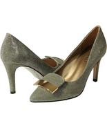 Women&#39;s Silver Metallic Vaneli Shoes Pumps Heels Platinum Sabrin Nizza S... - $40.70 CAD