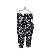 NEW 14TH &amp; UNION Plus Size 1X Black White Casual Jogger Pants - $19.99
