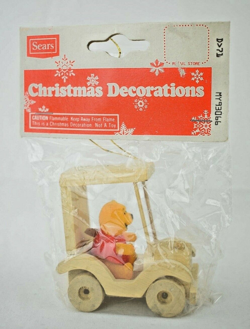 Sears Disney Winnie the Pooh Vintage Christmas Decoration #MY93066 (New) - £26.25 GBP
