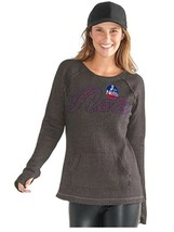 NBA New Jersey Nets Off Season Pull Over Womens Size XL Charcoal Grey GIII 4 Her - $11.27