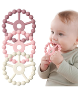 3 Pack Ring Teether Baby Infant Toys, Baby Essentials, Silicone Teething... - $8.83