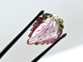 Natürlicher Multi Turmalin geschnitztes Blatt 8,06 ct Edelstein für Ring... - €86,24 EUR