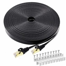 Cat 8 Ethernet Cable 50 Ft, High Speed Flat Internet Network Patch Cord, 40Gbps  - £30.48 GBP