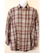 BURBERRYS Button Up Long Sleeve Men&#39;s Shirt Size -XL Multicolor Plaid - £37.85 GBP