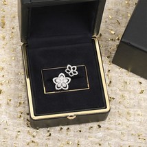 High quality new fashion brand luxury jewelry lady cherry blossom cross ring flo - £55.26 GBP