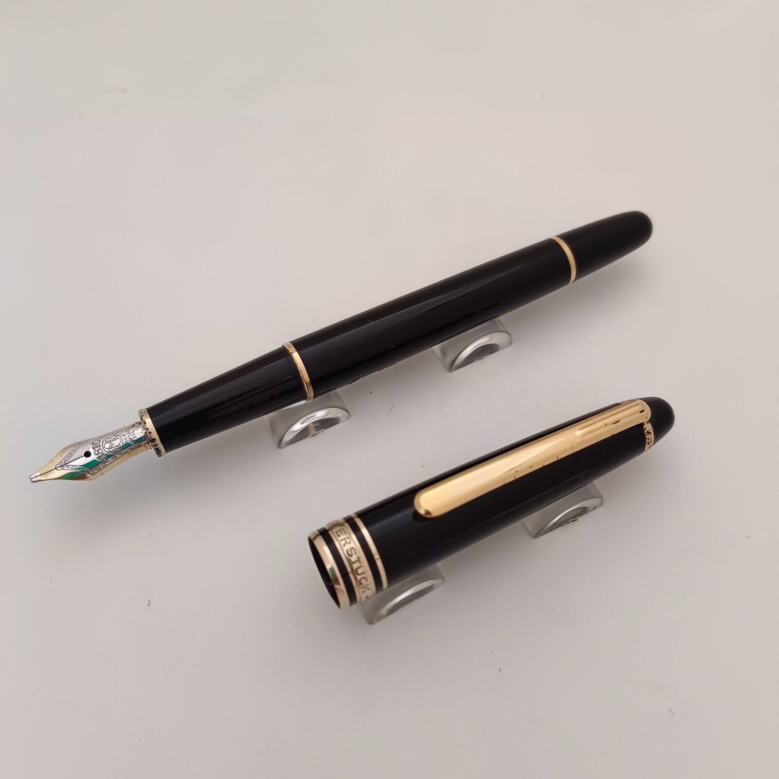 Montblanc meisterstuck 144 fountain pen, 14kt Gold Nib Made in Germany - £315.06 GBP