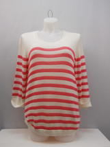 NY Collection Ladies Plus Size Sweater Scoop-Neck Striped Plus Size 2X - £19.65 GBP