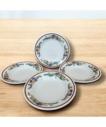 SET OF 4 HOMER LAUGHLIN CHINA PASTA BOWLS 9 &quot; Rosemaling Brown Seville USA - $27.47 CAD