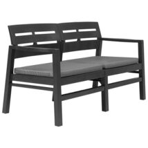 Patio Bench Anthracite Plastic Standard Durable - €131,09 EUR
