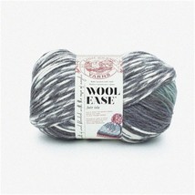 Fair Isle Charcoal Grey Wool Ease - Cozy Knitting Yarn - $44.50