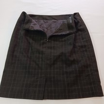 Tailor Back Zipper Women's Gray Plaid Pencil Straight Skirt Size 4 image 2