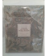 Restoration Hardware Italian Antiquated Floral Bedding Eucalyptus Standa... - £23.49 GBP