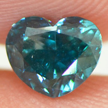Heart Shape Diamond Fancy Blue Color Loose Enhanced Polished 0.56 Carat VVS2 - £549.25 GBP