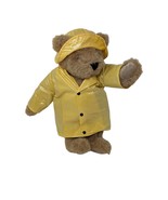 Vintage Vermont Teddy Bear Company Yellow Raincoat Jointed Stuffed Plush... - $178.34 CAD