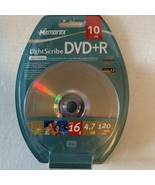 Memorex Light Scribe  DVD+R 10 pack 4.7 GB/120 Minutes/16X recordable NE... - £11.73 GBP