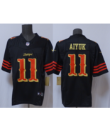 Men's Brandon Aiyuk #11 Stitched Jersey Black Red - $45.00