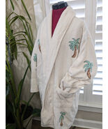 Vintage SUNBAY LEISURE Womens Short Robe One Size Palm tree tropical Ter... - $658.15 MXN