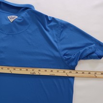 Columbia PFG Polo Shirt Men’s Sz Large Blue Collared Performance Stretch FM6138 image 5