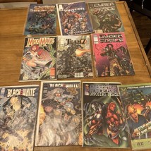 Lot of 10 Comic Books Black &amp; White, MaxiMage, Cyber Force &amp; more - £12.69 GBP