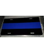 Police blue bar Front License Plate Aluminum. Made and ships in USA.  - $24.37 CAD