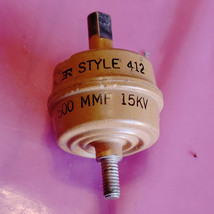 500PF 15kv HIGH VOLTAGE TRANSMITTING DOORKNOB CAPACITOR 15KV HAM RADIO SALE - $8.76