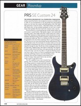 PRS SE Custom 24 electric guitar review 2009 sound check article with specs - £2.87 GBP