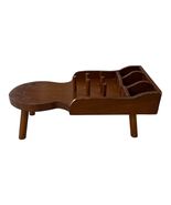 VTG Wooden Sewing Caddy Bench with Spool Pegs &amp; Compartments – Primitive... - $36.00