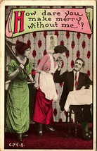 Novità Romance Fumetto How Dare You Fare Merry Senza Me? 1915 DB Cartolina - £4.80 GBP