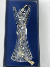 Mikasa Vintage Crystal Heavenly Music Angel Ornament 4.5 inches in box new open - $11.29