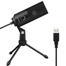 Fifine Metal USB Condenser Recording Microphone K669 Black - £58.60 GBP