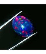 Natural Ethiopia Blue Fire Opal Oval Shape Loose Cabochon For Jewelry Ma... - $48.99