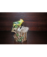 Ceramic Toothpick Holder Woodpecker on a Stump 1950s Mint FREE SHIPPING - $19.99