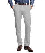 Brooks Brothers Men&#39;s Clark Linen Cotton Fit Chino Pants, Grey 40W x 30L... - $121.19 CAD