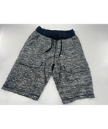 Athletic Shorts Mens Small Black Gray Drawstring Sportswear Loungewear A... - $93.52 MXN