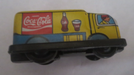 Coca-Cola Metal Delivery Truck Van 1.75 inches long Japan Friction Tin - £14.70 GBP