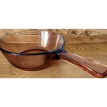Vision Ware Corning .5 L Amber Glass Pot Sauce Pan Vintage Nice Condition - $338.43 MXN