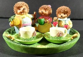 Miniature Resin Tea Set Hedgehogs Cherished Moments? - $19.79