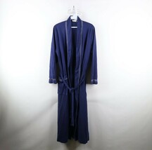 Vintage 70s Streetwear Mens Large Satin Striped Velour Belted Bath Robe ... - €51,92 EUR