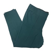 Ava &amp; Viv Stretch Skinny Pants Teal Green Pleated Front Stretch - Size 2X - £13.74 GBP