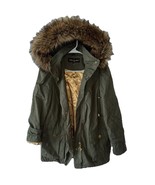 Vintage Y2K Baby Phat Faux Fur Hoody Coat Jacket Green Parka Small MINTc... - €76,18 EUR