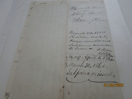 DIVORCE OF JAMES BRASS &amp; MARY BRASS DESERTION 4/5 /1860 LYCOMING COUNTY ... - $110.00