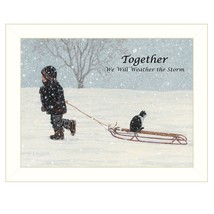 Together 1 White Framed Print Wall Art - $79.99