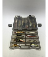 Plano Model 4600 Guide Series Two-Tiered Stowaway Tackle Box &amp; 21 crank ... - £78.06 GBP