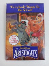 Walt Disney Masterpiece The Aristocats First Time On Vide Movie Promo Pi... - £6.17 GBP