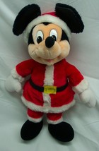 Vintage Applause Walt Disney Mickey Mouse Santa Claus 17&quot; Plush Stuffed Animal - £23.33 GBP
