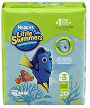 Huggies Little Swimmers Finding Nemo 20 Ct Size Small 16-26 lbs Pixar Swimpants - $11.99