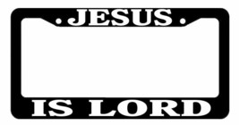 JESUS IS LORD Christian Christ Religious Worship Auto License Plate Frame - £9.54 GBP