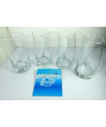 Nescafe Set of 4 Coffee Glass Modern Curve Design for Frappe, Collectibl... - £159.87 GBP