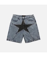Denim Star Patchwork Shorts - $39.99